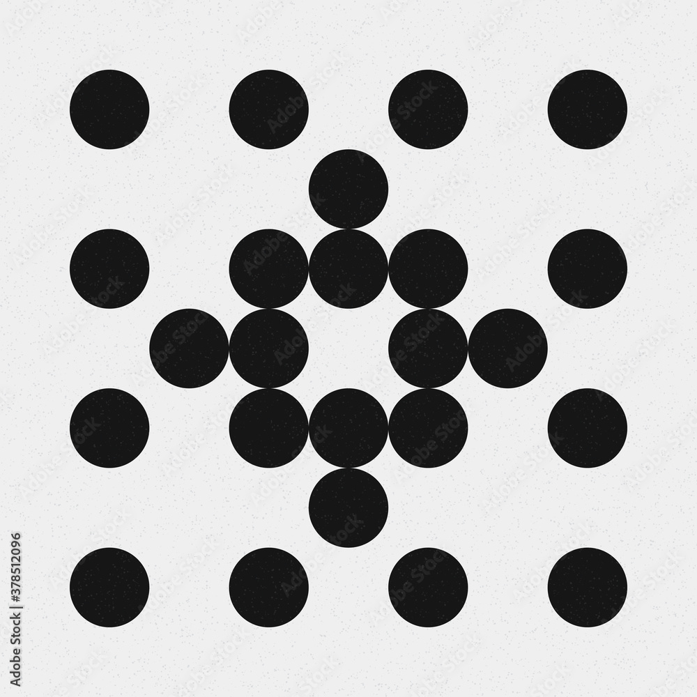 Abstract Cross Pattern Dots Logo generative computational art illustration Abstract Cross Pattern Dots Logo generative computational art illustration