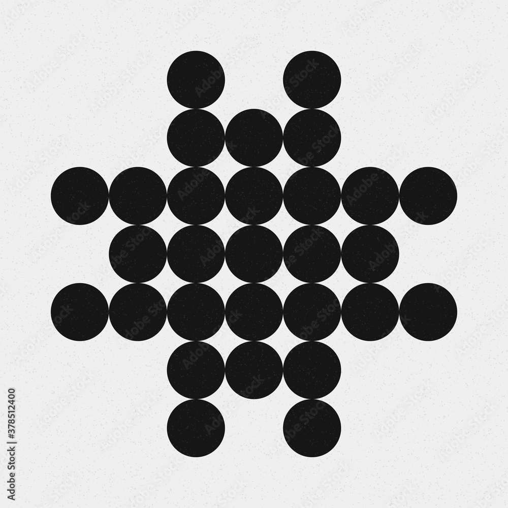 Abstract Cross Pattern Dots Logo generative computational art illustration Abstract Cross Pattern Dots Logo generative computational art illustration