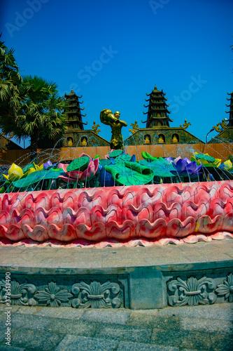 A Guardian statue at Suoi Tien park in Ho Chi Minh Vietnam photo