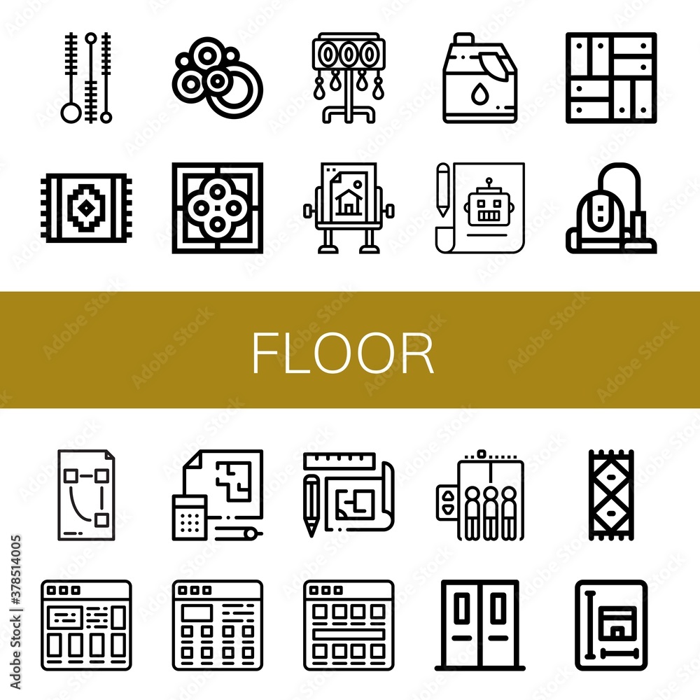 floor icon set