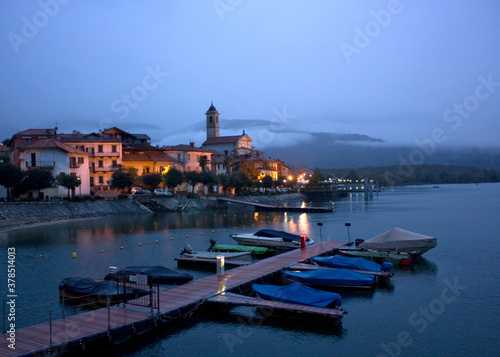 Feriolo, a coastal village on Lake Maggiore, Italy