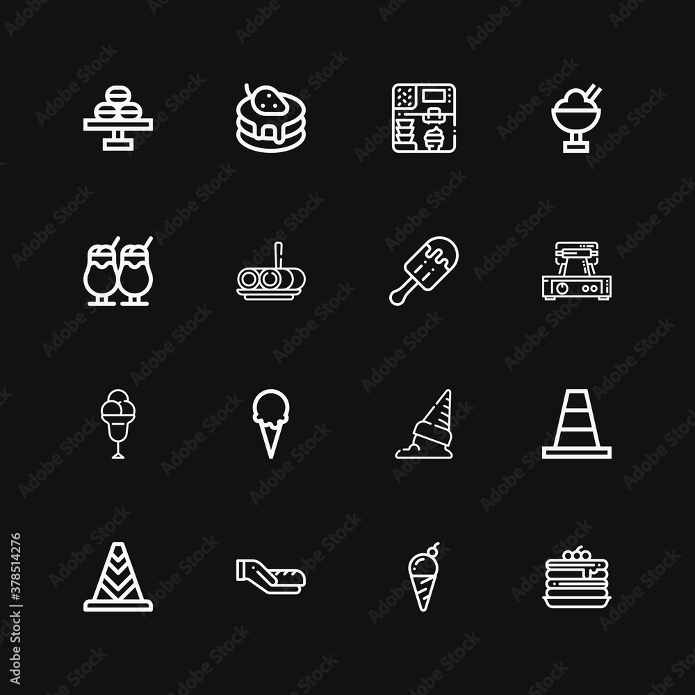 Editable 16 waffle icons for web and mobile