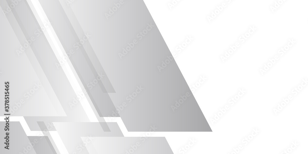 Modern white gray abstract web banner background creative design 