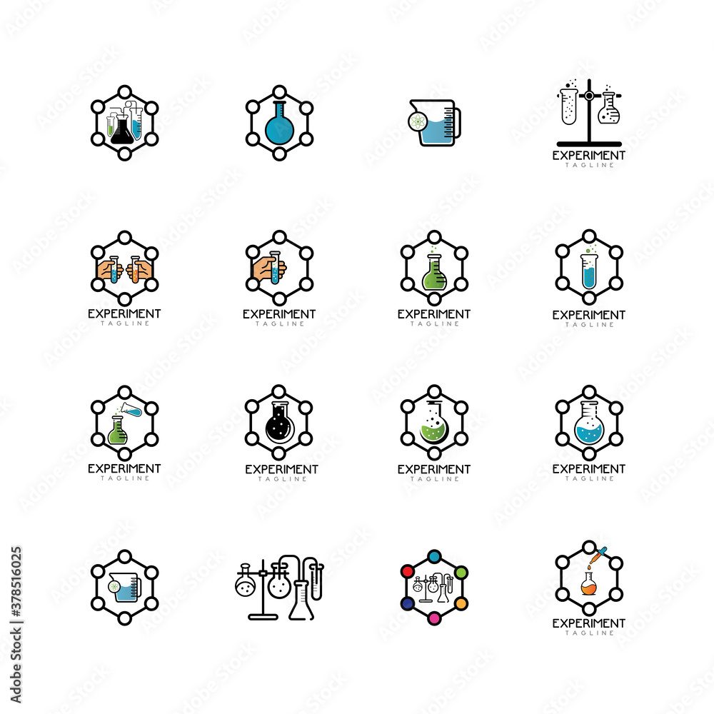  Medical Test tube Icon Vector Illustration.