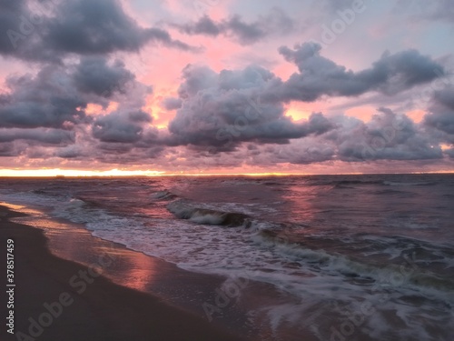 sunset on the beach