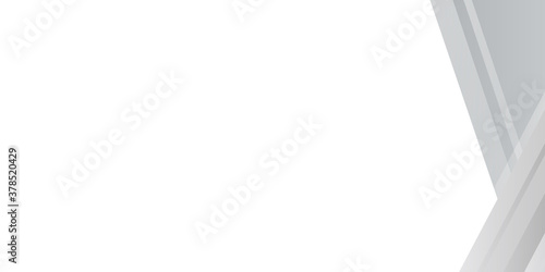 White Clear Blank Subtle Abstract Vector Geometrical Background. Monotone Light Empty Concave Surface. Minimalist Style Wallpaper. Futuristic 3D Illustration 