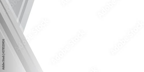 White Clear Blank Subtle Abstract Vector Geometrical Background. Monotone Light Empty Concave Surface. Minimalist Style Wallpaper. Futuristic 3D Illustration 