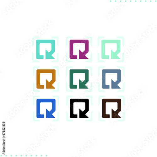 Reset button vector icon in flat
