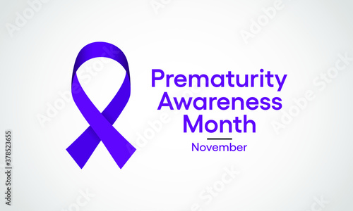 Vector illustration on the theme of Prematurity awareness month observed each year during November.