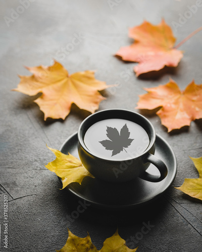 cup of coffee and autumn leaves © Malin