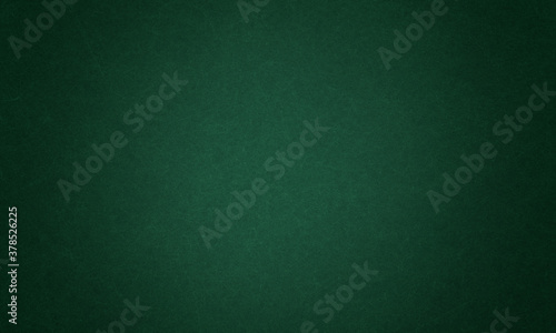 Elegant dark emerald green background with black shadow border and old vintage grunge texture design
