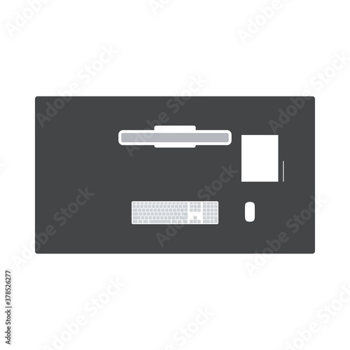 Office Table Top View Icon