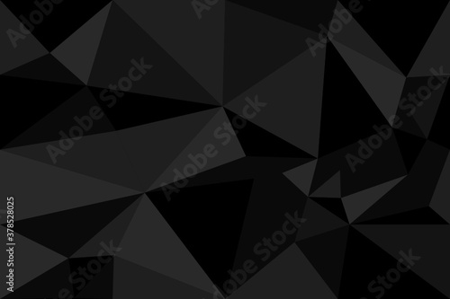 Black low poly business background