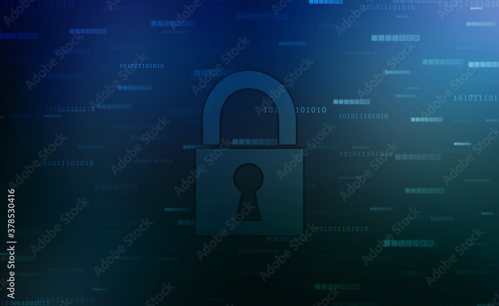 Closed Padlock on digital screen, cyber security concept background, Security concept Background. Data protection Cyber Security Privacy Business Internet Technology Concept. 2d illustration Closed Padlock on digital screen, cyber security concept background, Security concept Background. Data protection Cyber Security Privacy Business Internet Technology Concept. 2d illustration