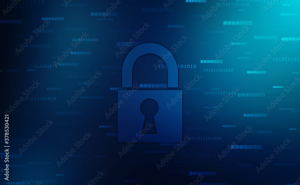 Closed Padlock on digital screen, cyber security concept background, Security concept Background. Data protection Cyber Security Privacy Business Internet Technology Concept. 2d illustration Closed Padlock on digital screen, cyber security concept background, Security concept Background. Data protection Cyber Security Privacy Business Internet Technology Concept. 2d illustration
