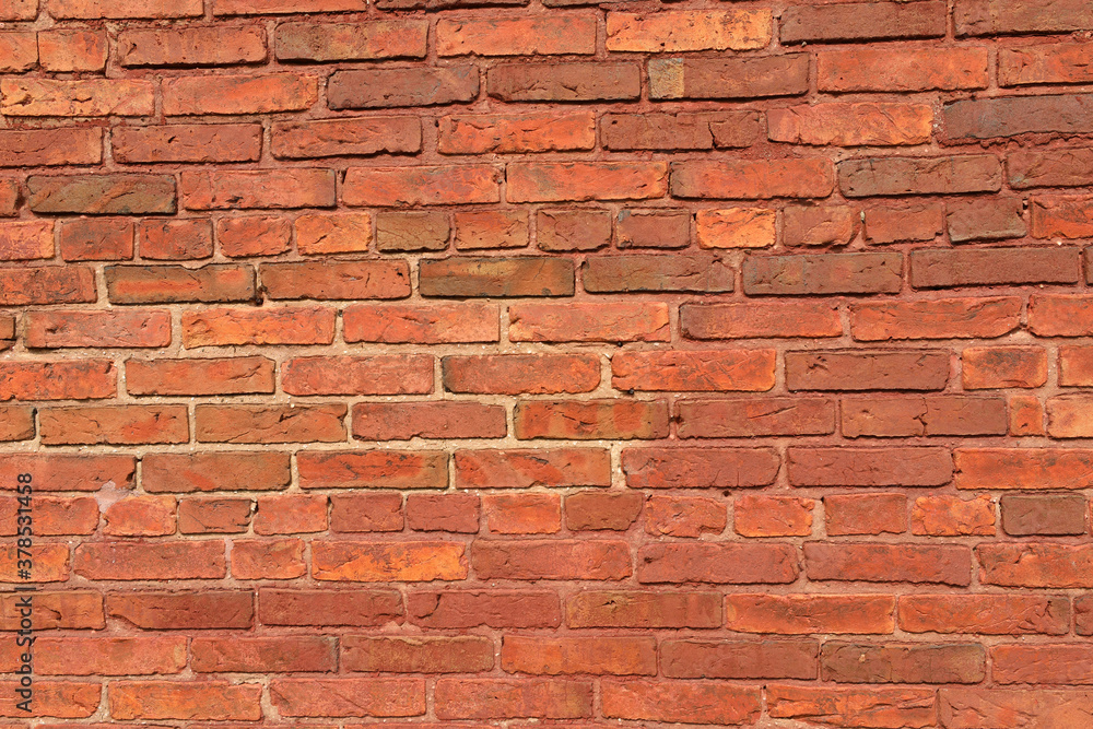 Fototapeta premium old red brick wall