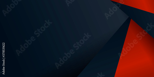 White, red and black abstract background banner. 
