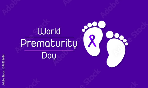 Vector illustration on the theme of World Prematurity day observed each year on November 17th across the globe.