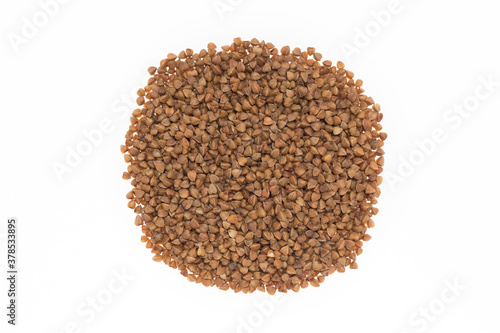 Raw buckwheat in studio