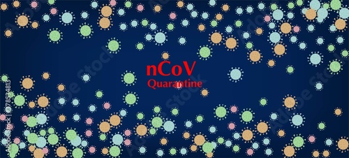 nCoV Quarantine Vector Banner. Business Information During 