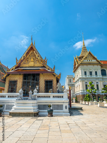 Wallpaper Mural Chakri Maha Prasart Throne Hall, one of the most important and beautiful hall in The Grand Palace in Bangkok, Thailand, under summer blue sky Torontodigital.ca