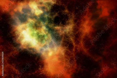 colorful stars nebula with cloud texture and background