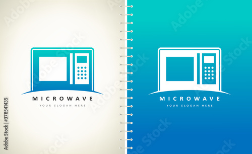 microwave logo household appliances in the kitchen design