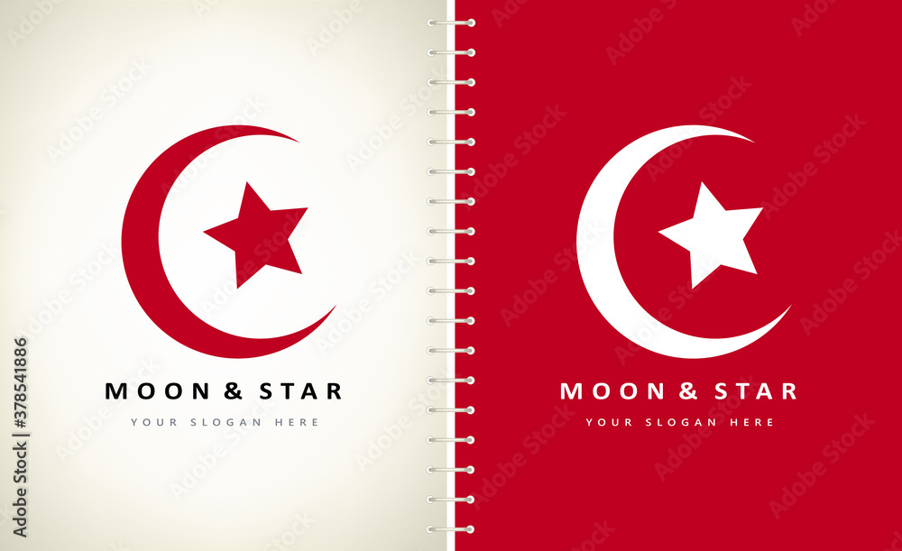 moon and stars logo vector space design moon and stars logo vector space design