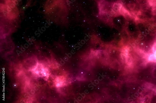 colorful stars nebula with cloud texture and background © SANTANU PATRA