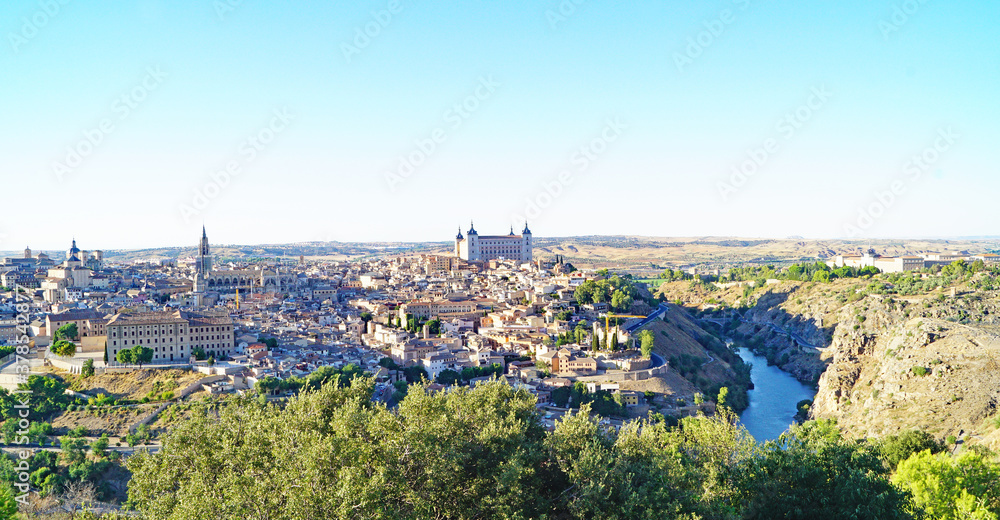 Vista de Toledo, Castilla La Mancha, España, Europa
