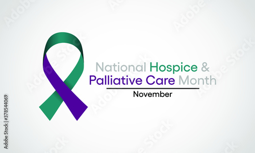 Vector illustration on the theme of national Hospice and Palliative care month observed each year during November.