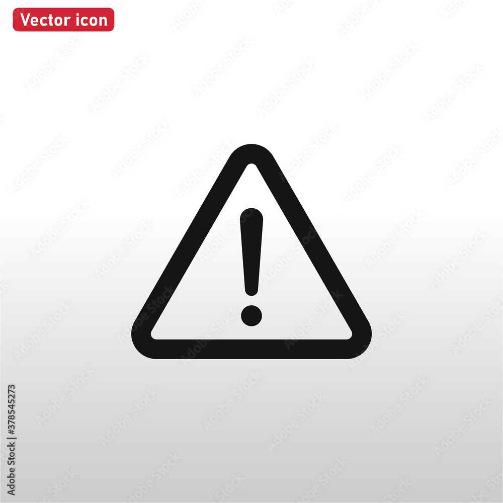 Attention icon vector . Warning sign Attention icon vector . Warning sign