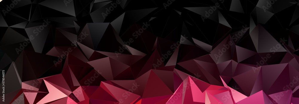 Fototapeta premium 3d Triangles, abstract background. Design wallpaper.
