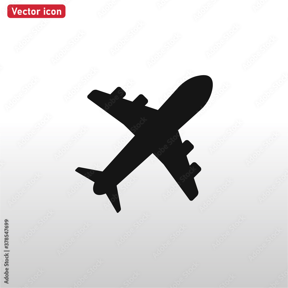 Airplane icon vector . Travel sign Airplane icon vector . Travel sign