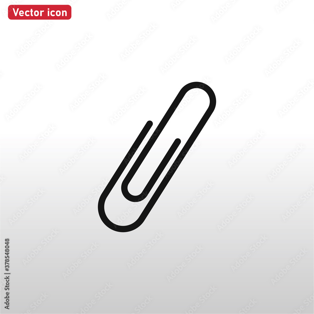Paper clip icon vector eps 10 Paper clip icon vector eps 10