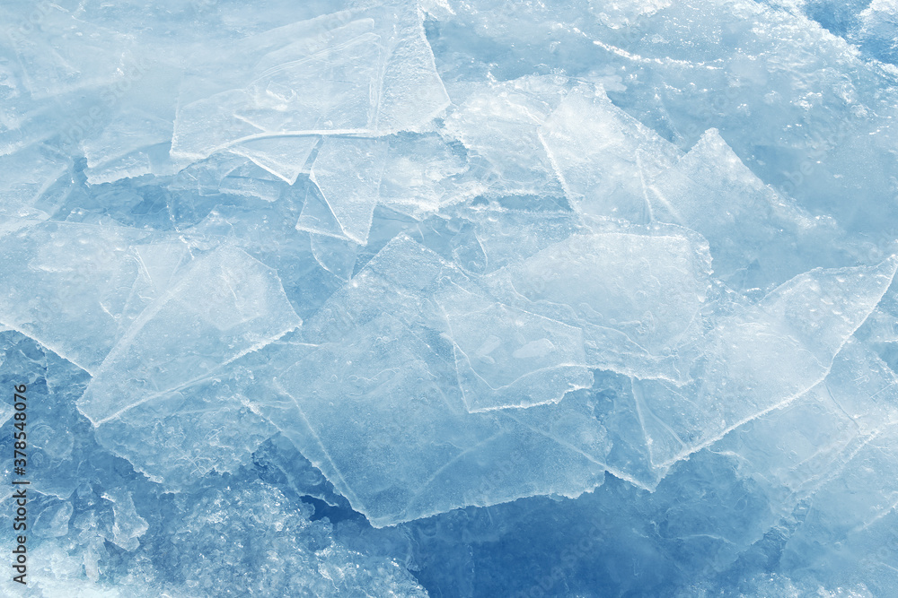 Obraz premium blue ice texture background