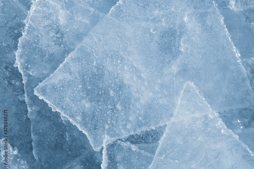 Obraz premium blue ice texture background