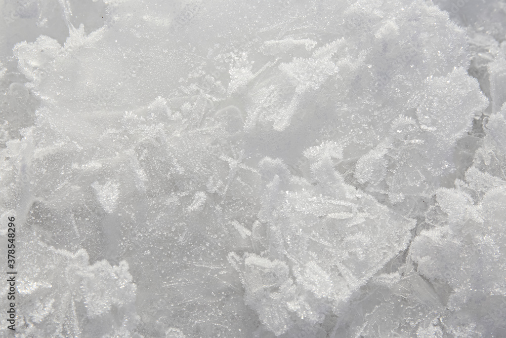 Obraz premium blue ice texture background