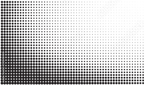 black dots on white background