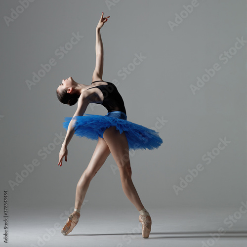 Wallpaper Mural Young beautiful ballerina is posing in studio Torontodigital.ca