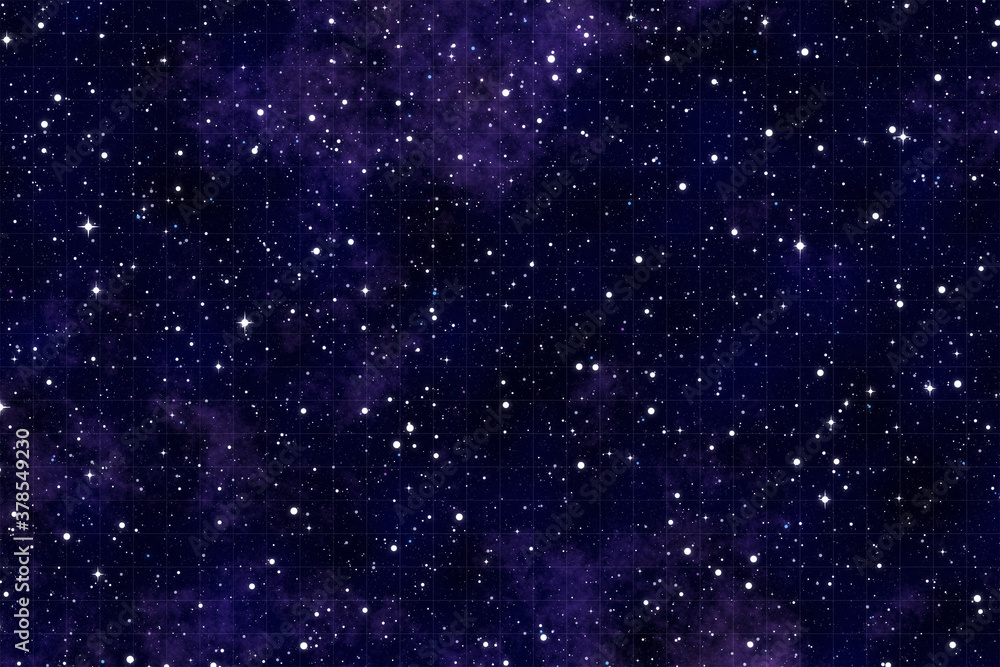 Space galaxy background with shining stars and nebula, Vector cosmos with colorful milky way, Galaxy at starry night