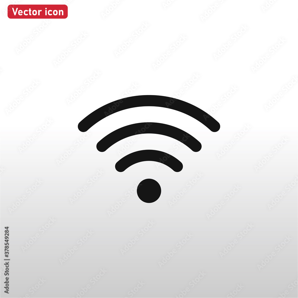 Wifi icon vector . Wireless sign Wifi icon vector . Wireless sign