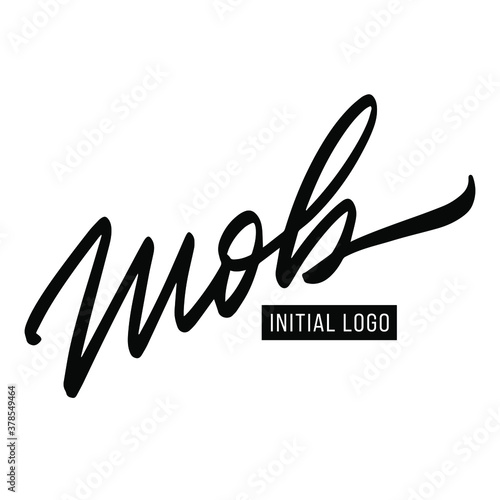 Initial MOB Letter Logo With Creative Modern Business Typography Vector Template. Creative Letter MOB Logo Vector.