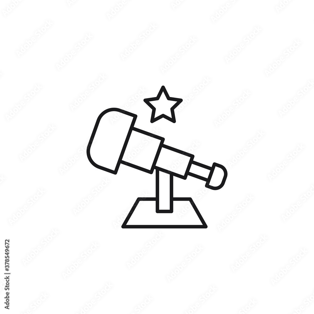 Observing stars icon. Stargazing symbol modern, simple, vector, icon for website design, mobile app, ui. Vector Illustration Observing stars icon. Stargazing symbol modern, simple, vector, icon for website design, mobile app, ui. Vector Illustration