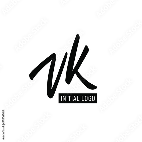 Initial VK Letter Logo With Creative Modern Business Typography Vector Template. Creative Letter VK Logo Vector.