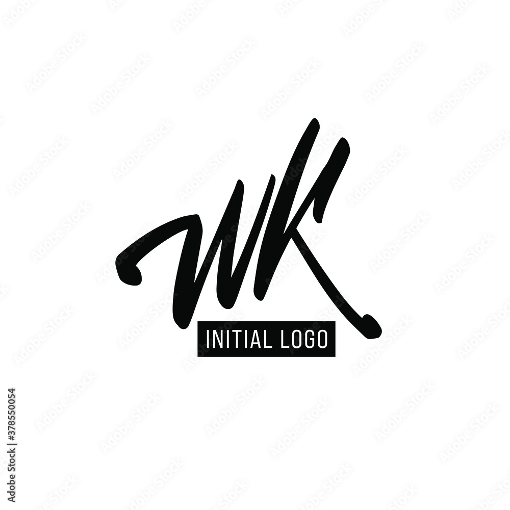 Initial WK Letter Logo With Creative Modern Business Typography Vector Template. Creative Letter WK Logo Vector. Initial WK Letter Logo With Creative Modern Business Typography Vector Template. Creative Letter WK Logo Vector.