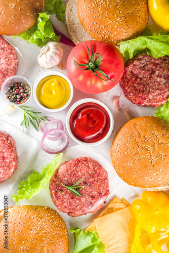 Cooking burger background