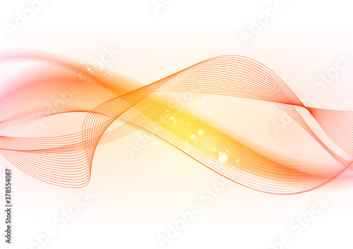 abstract orange wave background