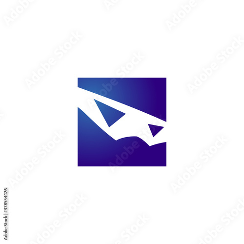 Free Download logo of a ninja's mask in a square - GFXLoad