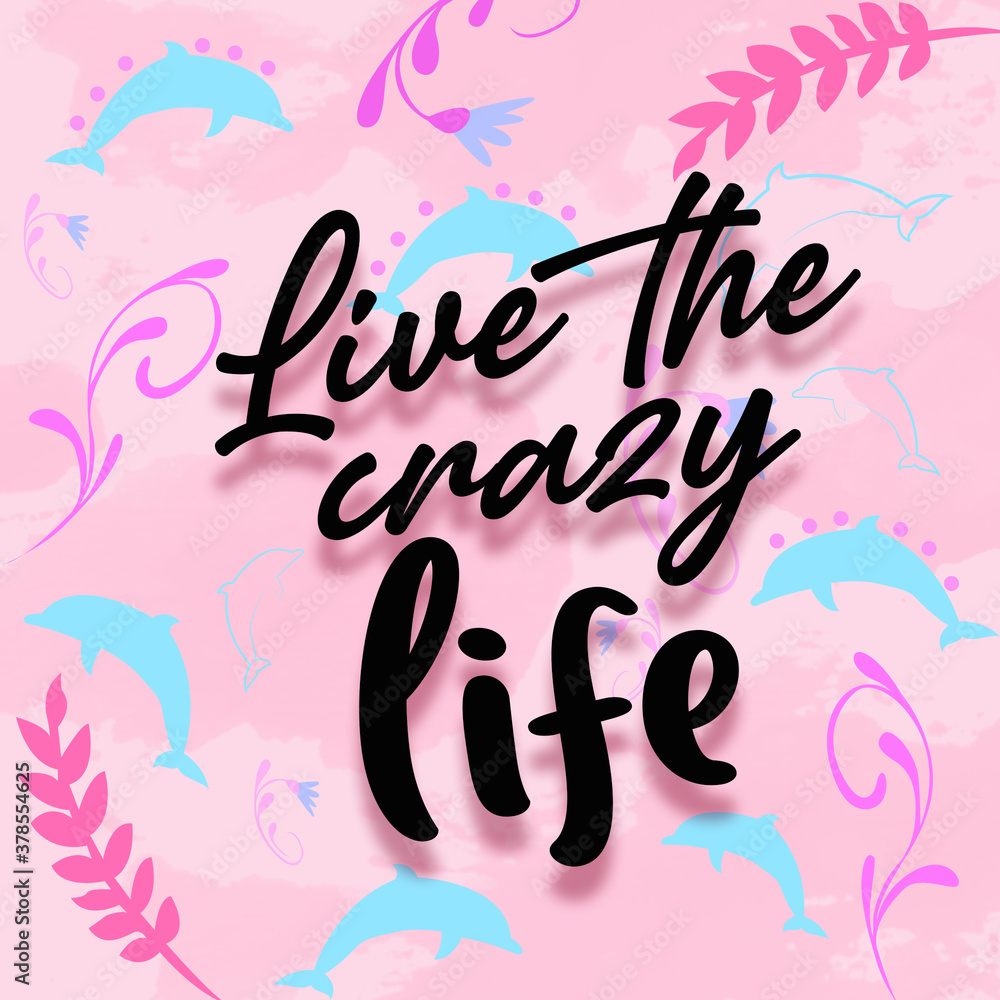 live the crazy life card
